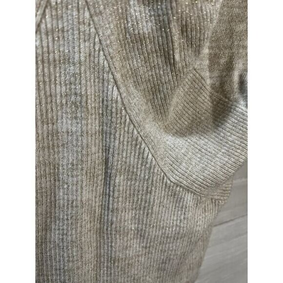 Jennifer Lopez Ribbed V-Neck Sweater Small - Picture 3 of 5